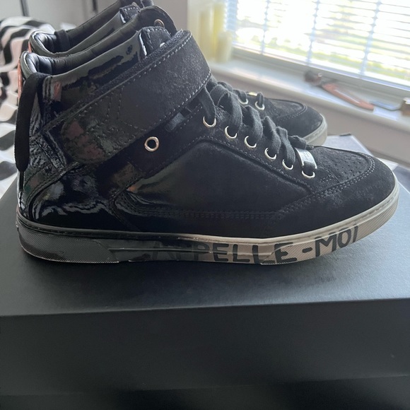 Saint Laurent Other - Saint Laurent Suede Degrade Distressed hi-top sneakers